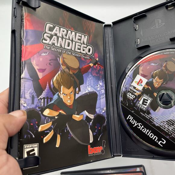 Carmen Sandiego The Secret of the Stolen Drums PS2 PlayStation 2 - Complete CIB - Picture 8 of 8